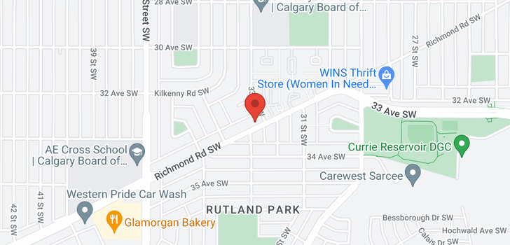 map of 3410 Richmond Road SW